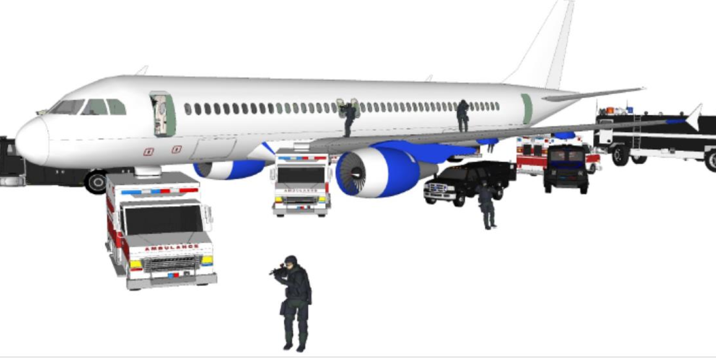 تدريب مكافحة الإرهاب على الطائرات